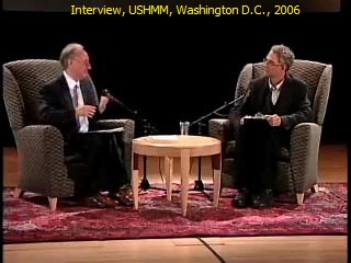 Video, zweiter Teil: Interview über Erich Frost, USHMM, 5.10.2006.